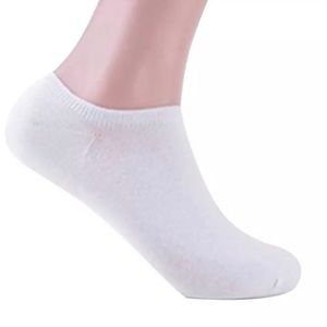 3 pairs | HOST PICK|Men White Cotton Ankle Boat Socks
